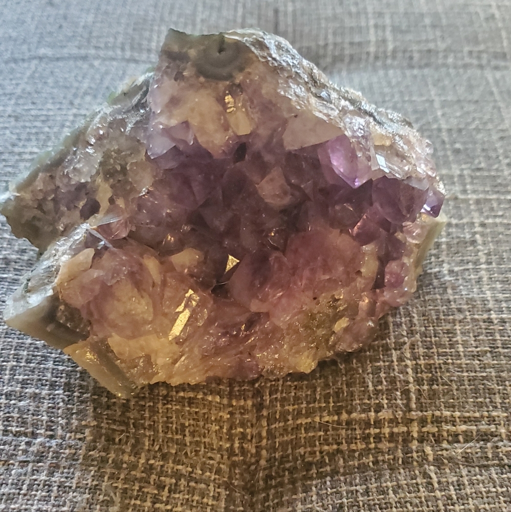 Purple Amethyst Crystal Cluster Geode